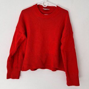Everlane Red Pullover Crewneck Sweater